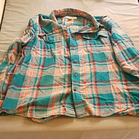 Old Navy Other - Old Navy Built-In Flex Men’s XL Plaid Flannel Long Sleeve Button-Up Shirt